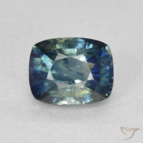 0.86ct Naturel Bleu marine profond Saphir, Coussin, VVS-VS