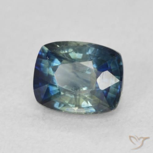 Saphir Bleu marine profond naturelle Coussin, 0.86 ct, VVS-VS