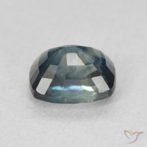 Saphir Bleu marine profond naturelle Coussin, 0.86 ct, VVS-VS