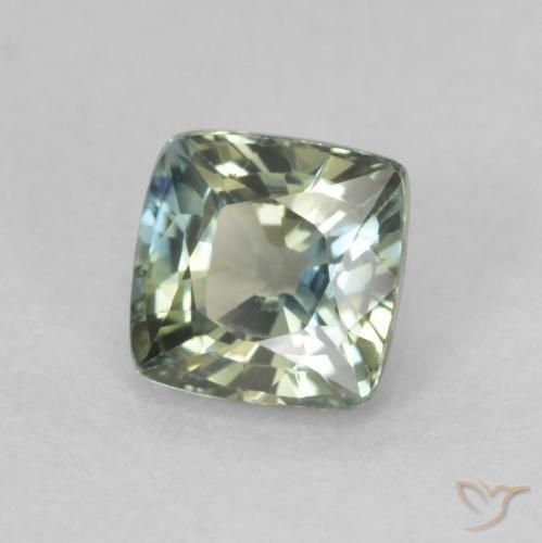 Saphir Multicolore naturelle Coussin, 0.75 ct, VVS-VS