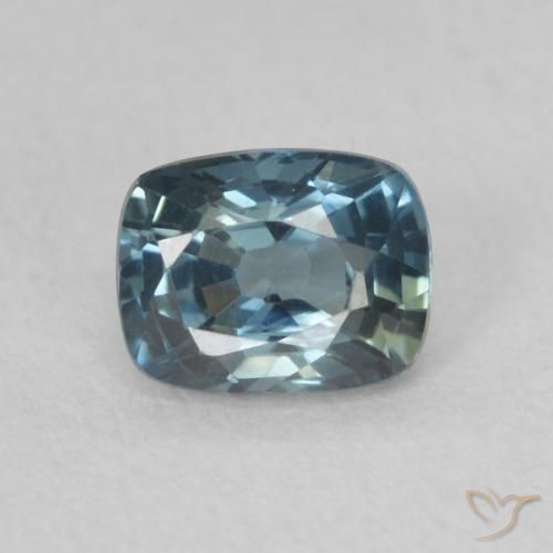 0.70ct Naturel Sarcelle Saphir, Coussin, VVS-VS