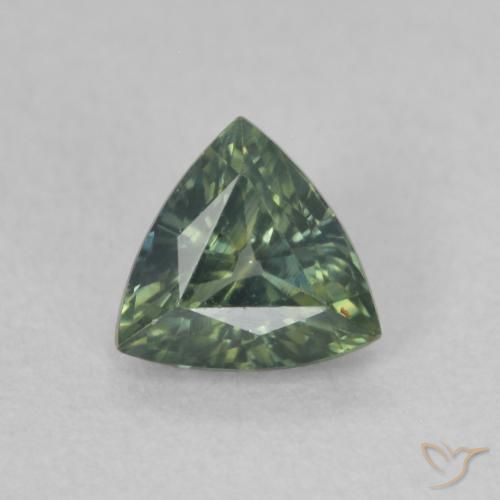 0.52ct Naturel Vert Saphir, Trillion, VVS-VS