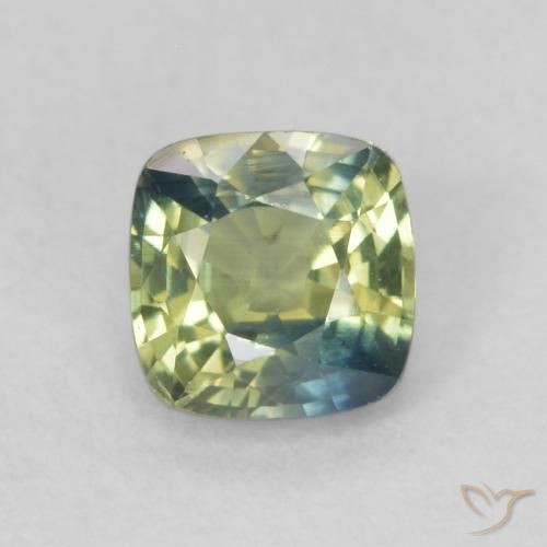 0.55ct Naturel Multicolore Saphir, Coussin, VS