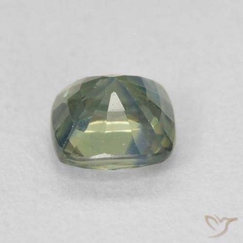 Saphir Multicolore naturelle Coussin, 0.55 ct, VS