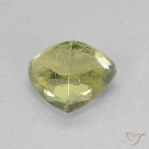 Saphir Jaune moyen naturelle Trillion, 0.65 ct, VS