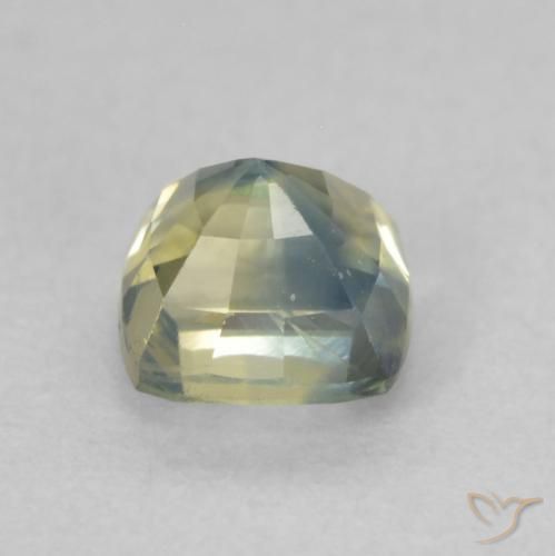 Saphir Multicolore naturelle Coussin, 0.74 ct, VS