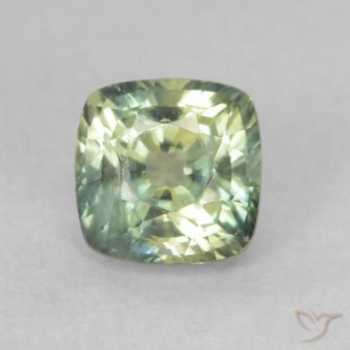 0.65ct Naturel Multicolore Saphir, Coussin, VS