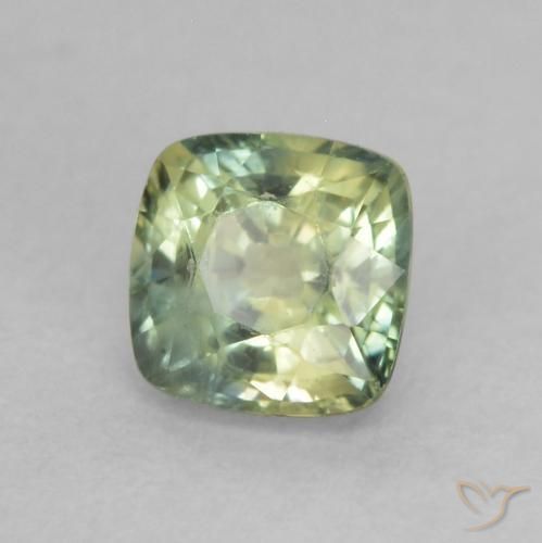 Saphir Multicolore naturelle Coussin, 0.65 ct, VS