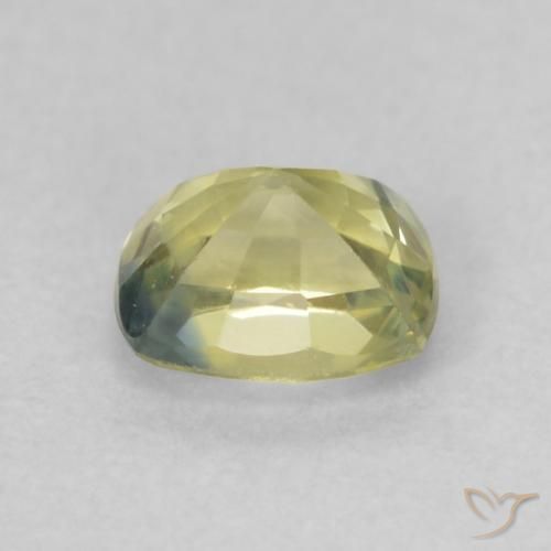 Saphir Multicolore naturelle Coussin, 0.55 ct, VS