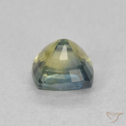 Saphir Multicolore naturelle Coussin, 0.64 ct, VS