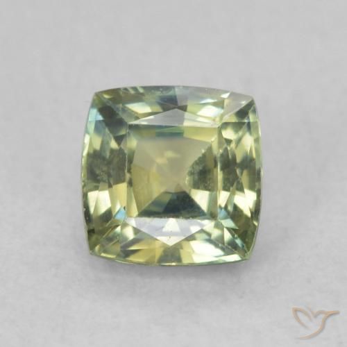 0.76ct Naturel Multicolore Saphir, Coussin, VS, Photo A