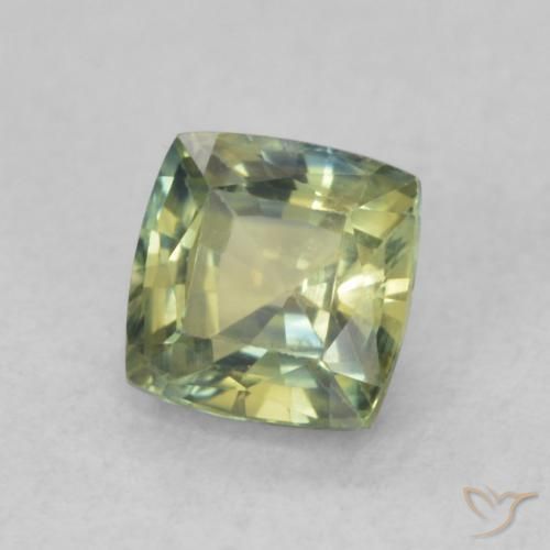 Saphir Multicolore naturelle Coussin, 0.76 ct, VS