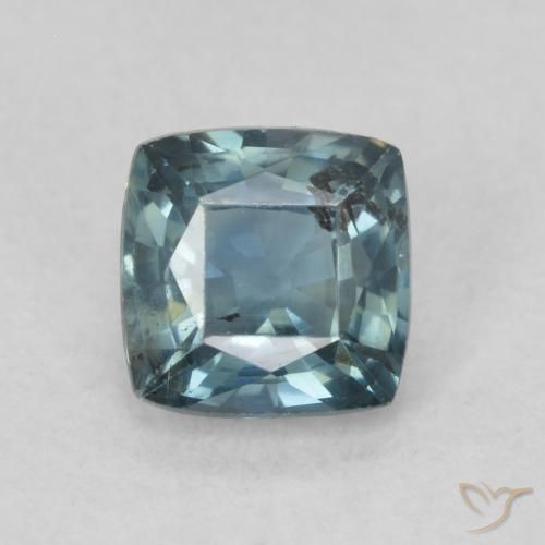 0.89ct Naturel Sarcelle Saphir, Coussin, VS