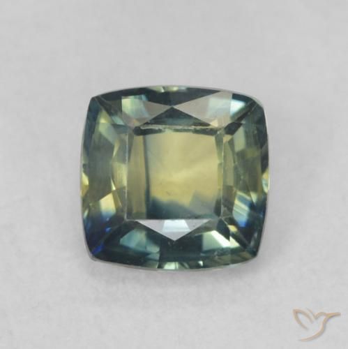 0.78ct Naturel Multicolore Saphir, Coussin, VVS-VS