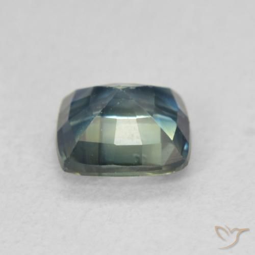 Saphir Multicolore naturelle Coussin, 0.78 ct, VVS-VS