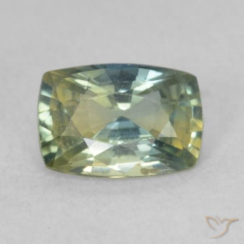 0.88ct Naturel Multicolore Saphir, Coussin, VVS-VS