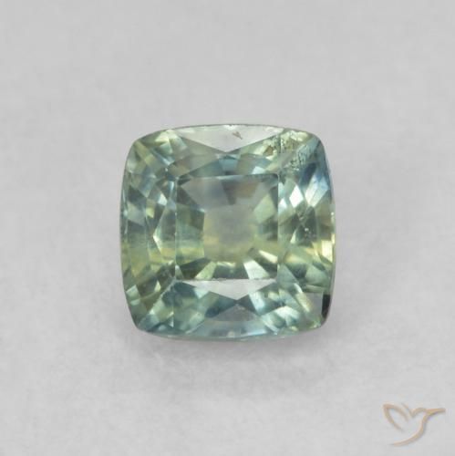 0.63ct Naturel Multicolore Saphir, Coussin, VS-SI, Photo A
