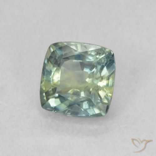 Saphir Multicolore naturelle Coussin, 0.63 ct, VS-SI