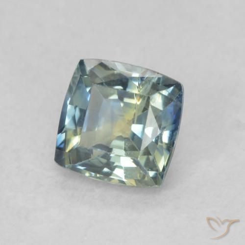 Saphir Multicolore naturelle Coussin, 0.66 ct, VS-SI