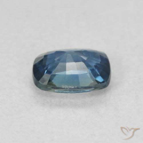 Saphir Bleu marine profond naturelle Coussin, 0.52 ct, VS