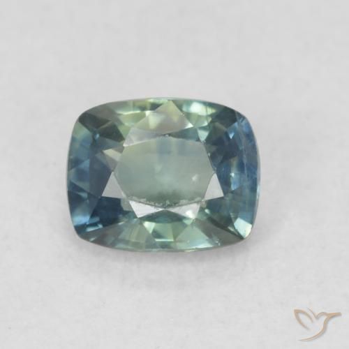 0.58ct Naturel Multicolore Saphir, Coussin, VS