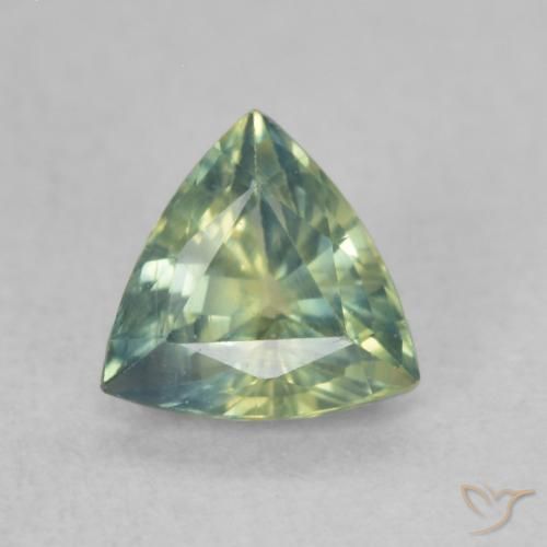0.67ct Naturel Multicolore Saphir, Trillion, VS