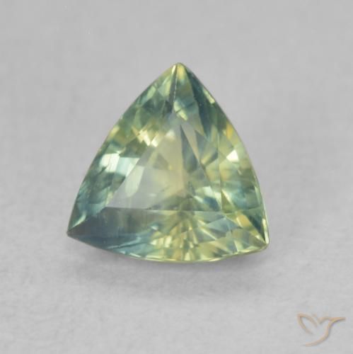 Saphir Multicolore naturelle Trillion, 0.67 ct, VS