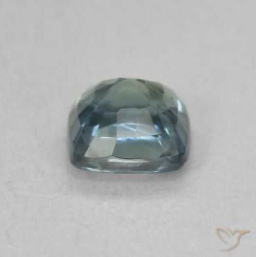 Saphir Sarcelle naturelle Coussin, 0.68 ct, VS