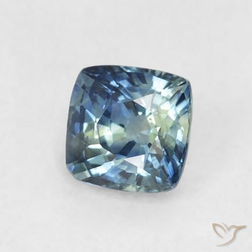 Saphir Bleu naturelle Coussin, 0.46 ct, VS