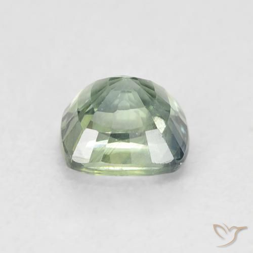 Saphir Sarcelle naturelle Coussin, 0.80 ct, VS