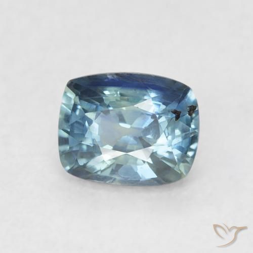 Saphir Bleu foncé naturelle Coussin, 0.74 ct, VS