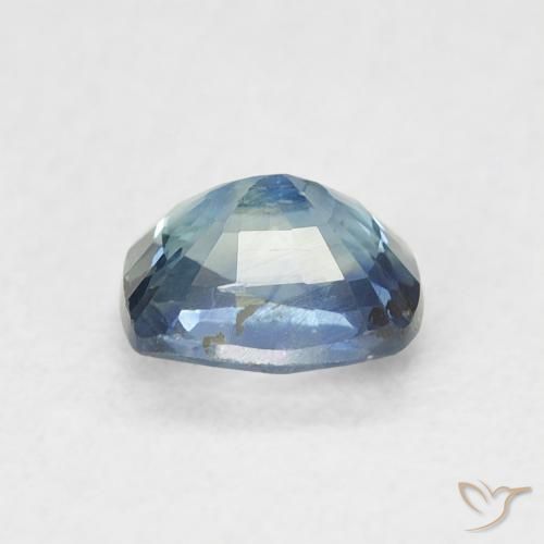 Saphir Bleu foncé naturelle Coussin, 0.74 ct, VS
