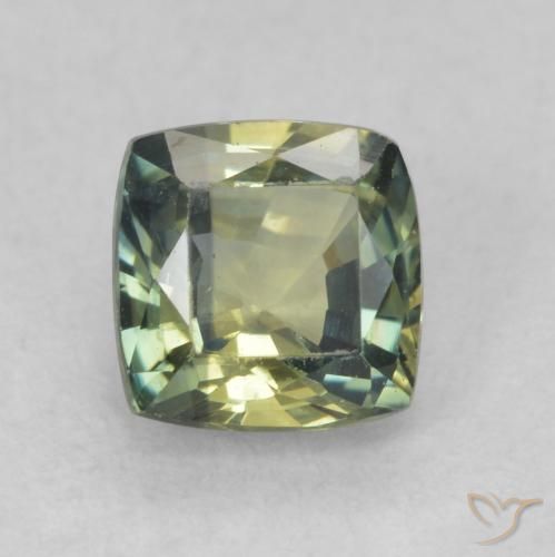 0.95ct Naturel Multicolore Saphir, Coussin, VVS