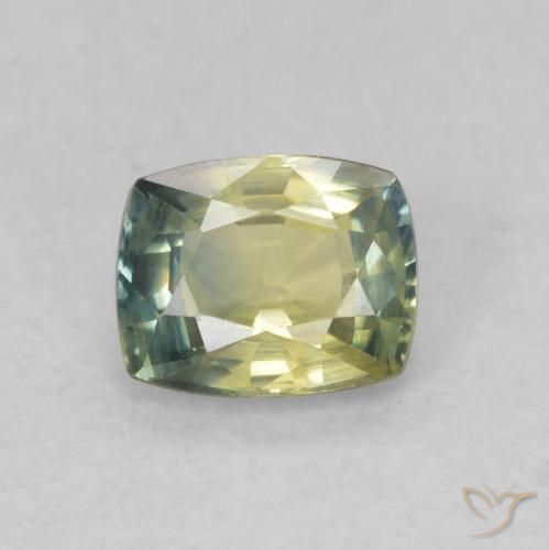 0.61ct Naturel Multicolore Saphir, Coussin, VVS