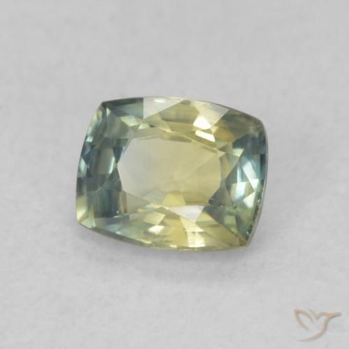 Saphir Multicolore naturelle Coussin, 0.61 ct, VVS
