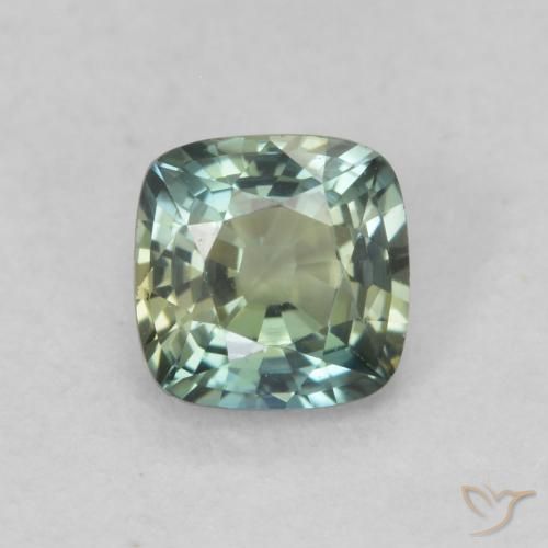 0.64ct Naturel Multicolore Saphir, Coussin, VVS