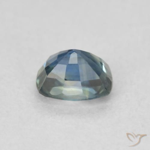 Saphir Sarcelle naturelle Coussin, 0.57 ct, VVS-VS