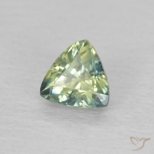 Saphir Multicolore naturelle Trillion, 0.43 ct, VVS-VS