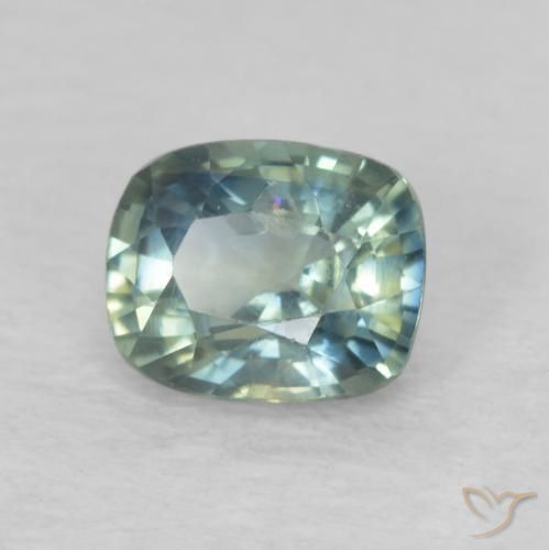 Saphir Multicolore naturelle Coussin, 0.76 ct, VS-SI