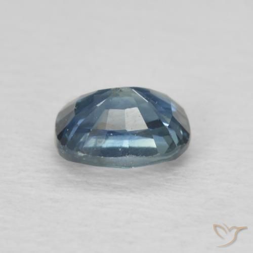 Saphir Bleu marine profond naturelle Coussin, 0.60 ct, VS-SI