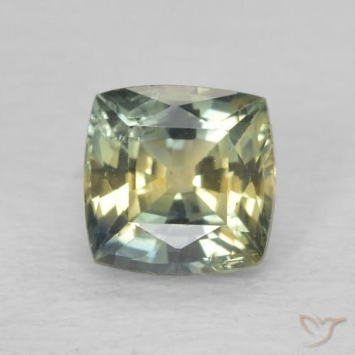 0.91ct Naturel Multicolore Saphir, Coussin, VS-SI
