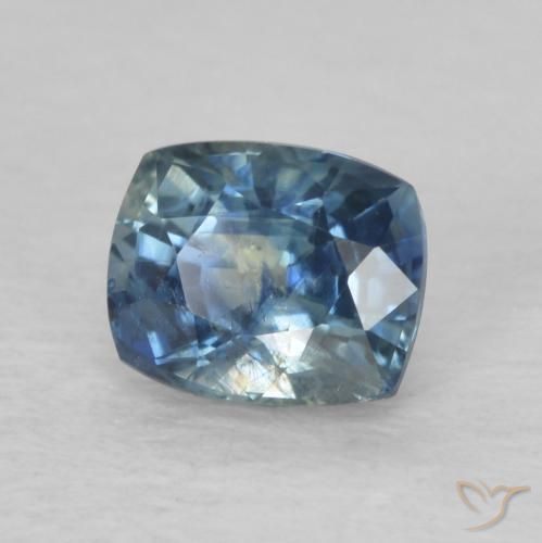 Saphir Bleu naturelle Coussin, 0.86 ct, VS-SI