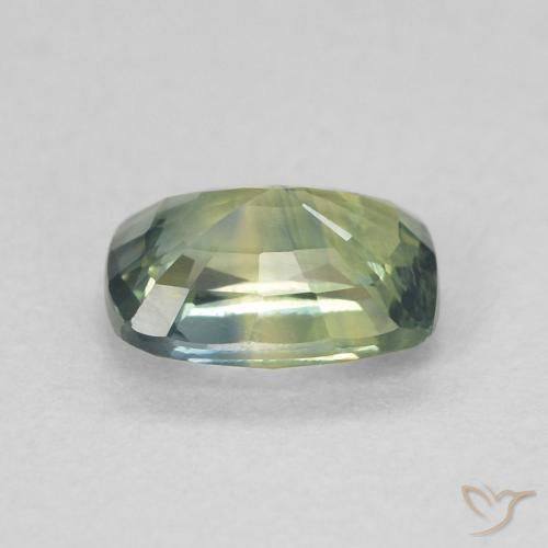 Saphir Multicolore naturelle Coussin, 0.77 ct, VS