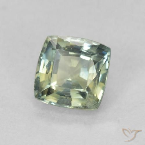 Saphir Multicolore naturelle Coussin, 0.82 ct, VS