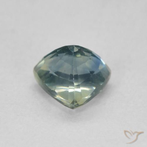 Saphir Teal Blue naturelle Trillion, 0.73 ct, VS