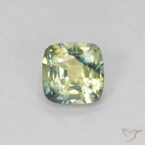 0.47ct Naturel Multicolore Saphir, Coussin, VS