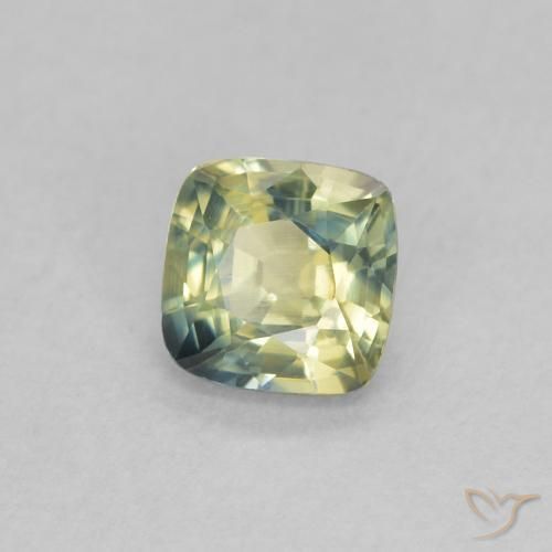 Saphir Multicolore naturelle Coussin, 0.47 ct, VS