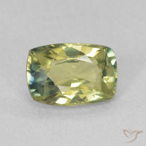 0.75ct Naturel Multicolore Saphir, Coussin, VS