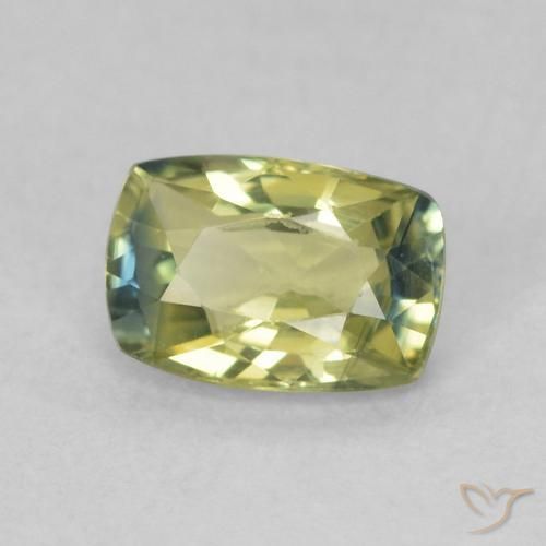 Saphir Multicolore naturelle Coussin, 0.75 ct, VS