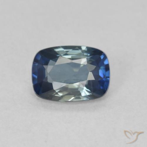0.77ct Naturel Multicolore Saphir, Coussin, VVS